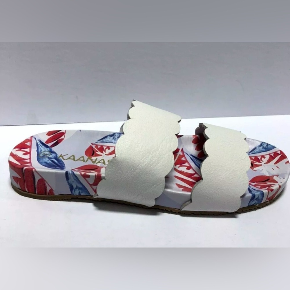 Kaanas Women’s Pattaya, Slide Sandals-White, Size 8 M